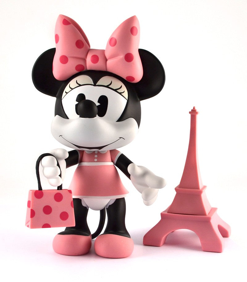 Minnie Mouse Paris Themed Plush Toy - Disney Collectible for Kids & Adults | Perfect for Gifts, Bedroom Decor, and Disney Fans
