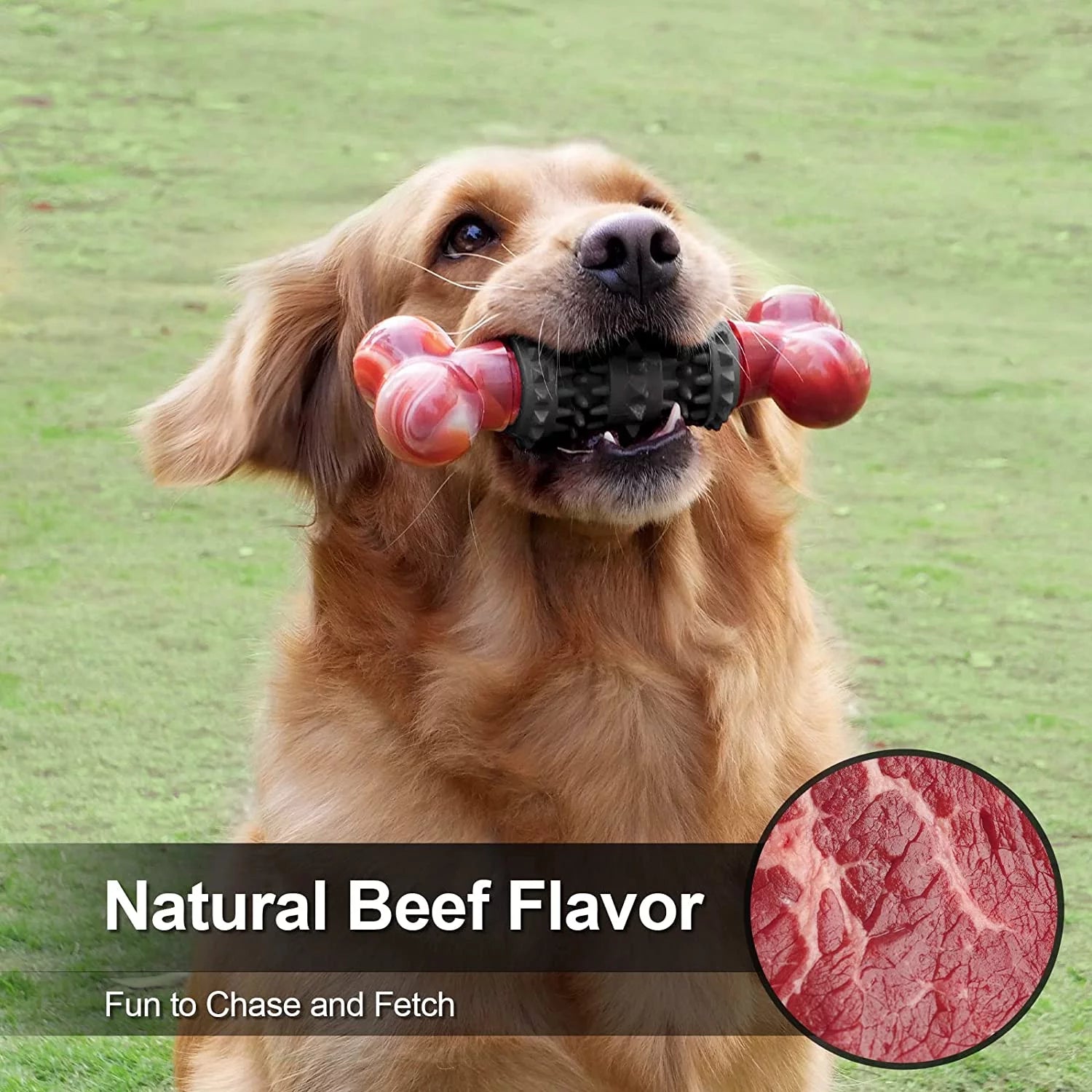 Durable Dog Toys for Aggressive Chewers - Interactive Puzzle Chew Toys for Puppies & Adult Dogs - Tough Rubber Chew Toy for Birthday Gifts - Perfect for Indoor Play & Training