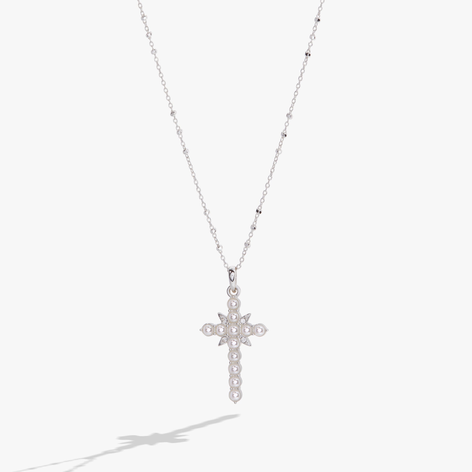 Divine Guides Cross Pendant Necklace for Women - Religious Jewelry Gift for Baptism, Confirmation & Everyday Wear - 925 Sterling Silver Crucifix Necklace