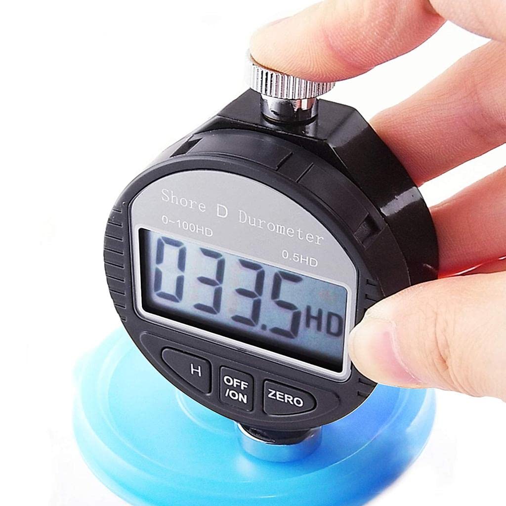 Enakshi Digital Shore Hardness Durometer Tester - LCD Display for Rubber, Tire, Plastic & Soft Material Testing | Portable Hand Tool for Quality Control in Automotive, Manufacturing & Industrial Use