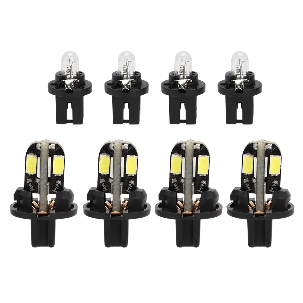 AUTOVIC 8 Pack 12V 5W LED Bulbs 74 Wedge Base - Upgrade Dash Digital Instrument Cluster Lights for Chevrolet Corvette 1984-1989 - Replace 7073 882 Halogen Bulbs - Perfect for Night Driving & Dashboard Illumination