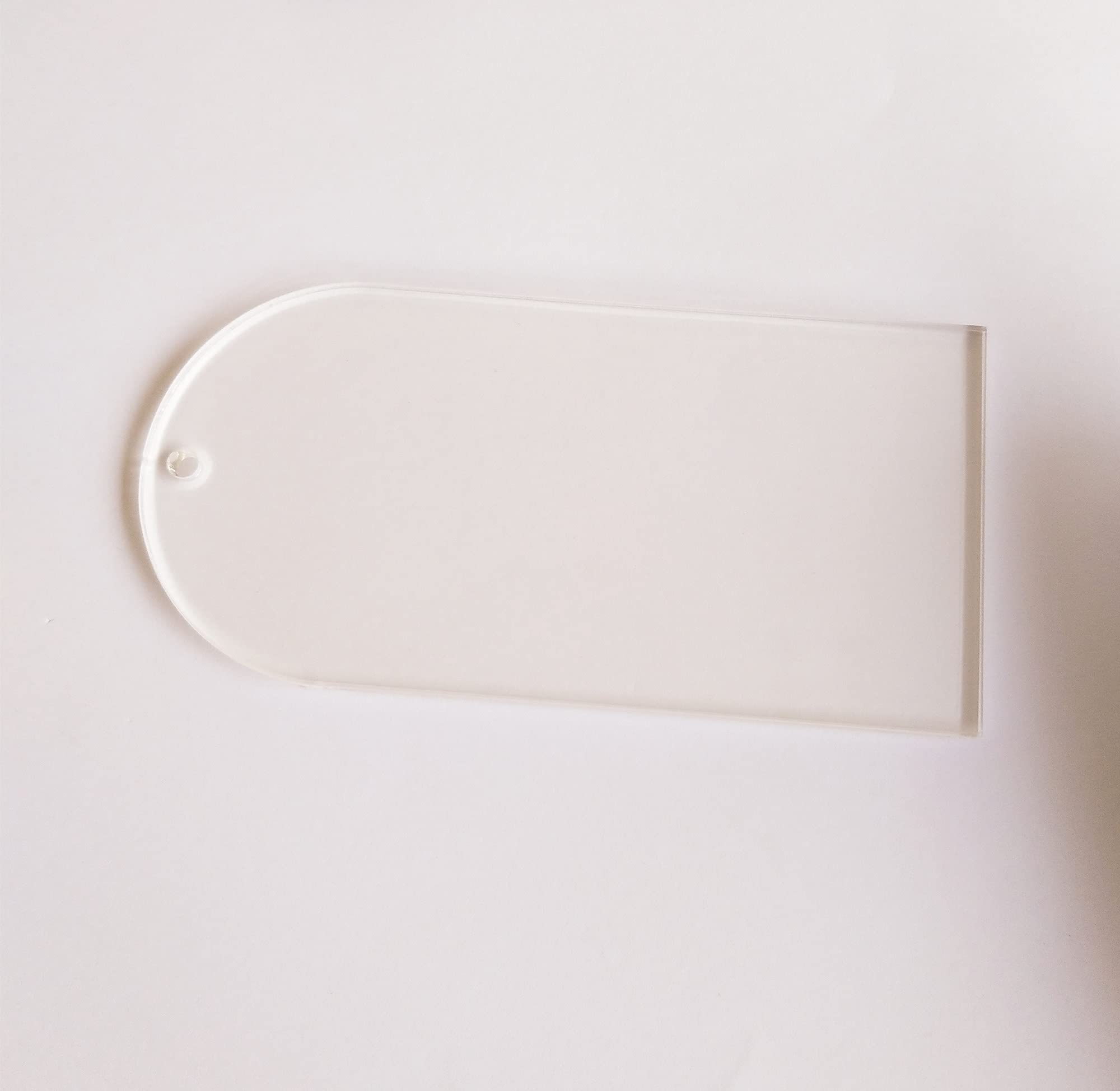 10PCS Clear Arched Acrylic Place Cards - 2