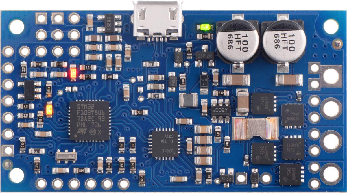 Pololu High-Power Simple Motor Controller G2 24V12 with Soldered Connectors (Item 1364) - Perfect for Robotics, DIY Projects, and Industrial Automation