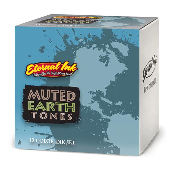 Eternal Ink Muted Earth Tones Set - 1 oz Natural Earth Color Ink Bottles for Calligraphy, Watercolor & Art Projects - Perfect for Artists, Crafters & DIY Enthusiasts