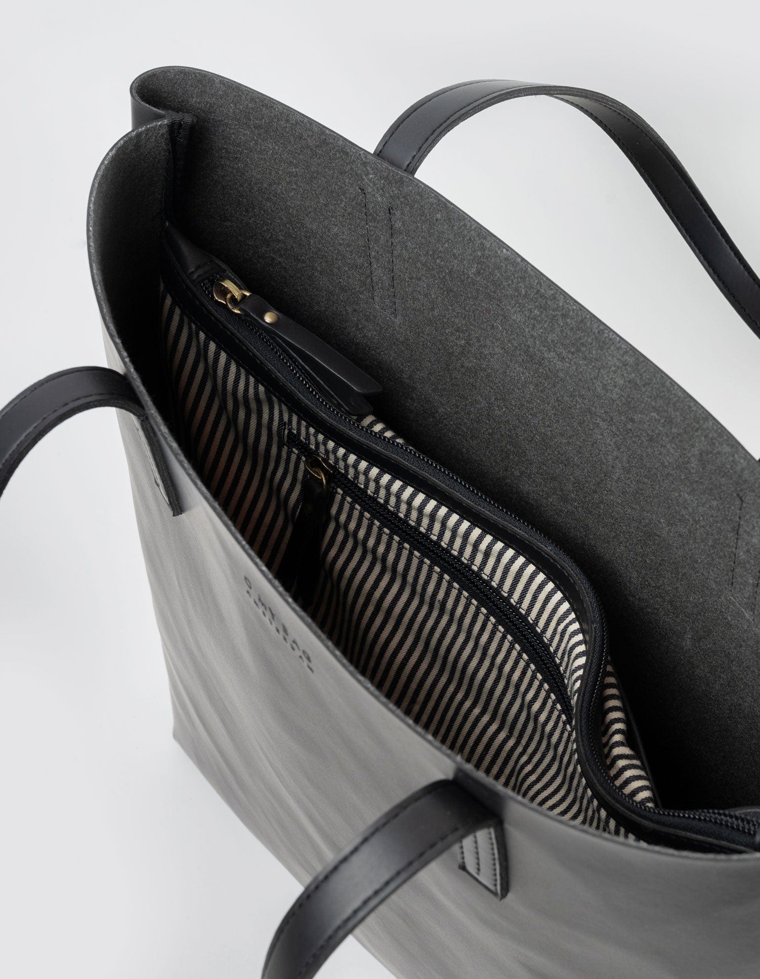 Georgia Unisex Vegan Leather Tote Bag - Apple-Inspired Design | Black | Perfect for Work, Travel & Everyday Use