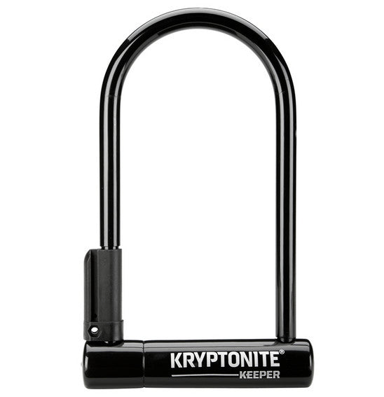 Keeper 12 Standard U Lock Bike Bicycle Security Lock - Heavy Duty Anti-Theft Protection for Outdoor Cycling, Motorcycle, Scooter & Storage Use