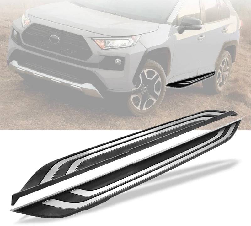 2019-2024 Toyota RAV4 Prime Running Boards - Heavy Duty Aluminum Alloy Side Step Nerf Bars with Anti-Slip Surface - Perfect for Off-Roading & Daily Commutes