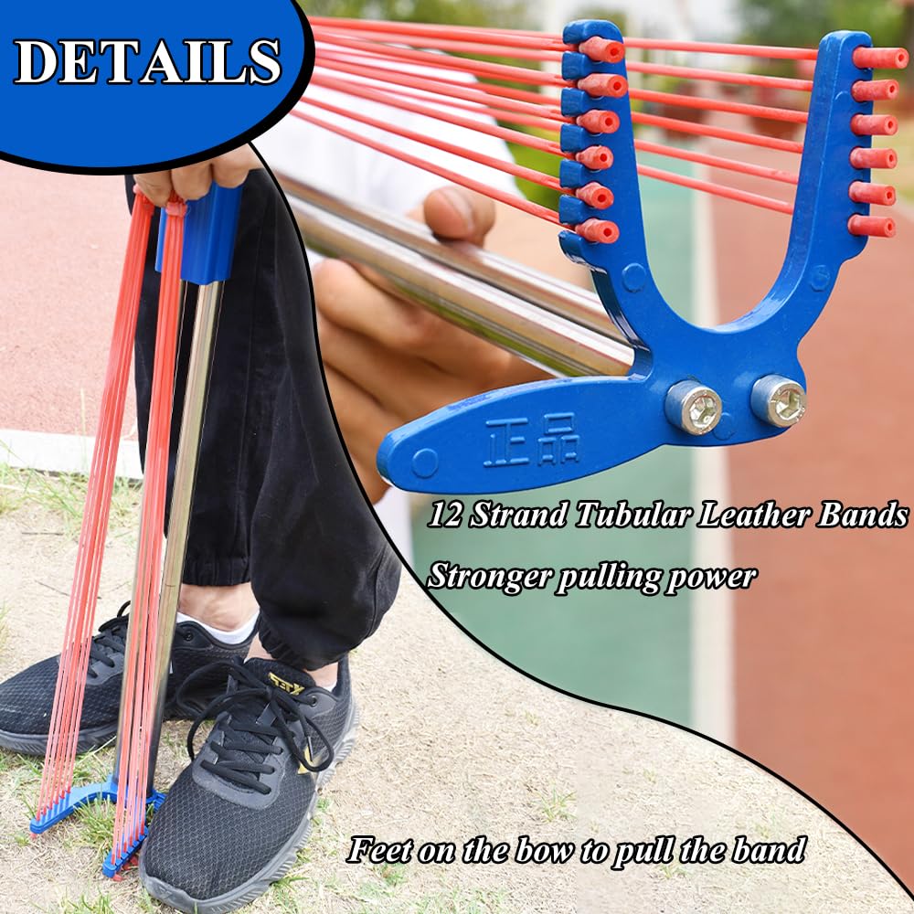 Piaoyu Slingshot Rifle - Classic Blue Edition | Powerful Stainless Steel Hunting Slingshot for Adults | Portable Catapult with Double Safety Device | Perfect for Outdoor Target Practice, Hunting & Survival Training