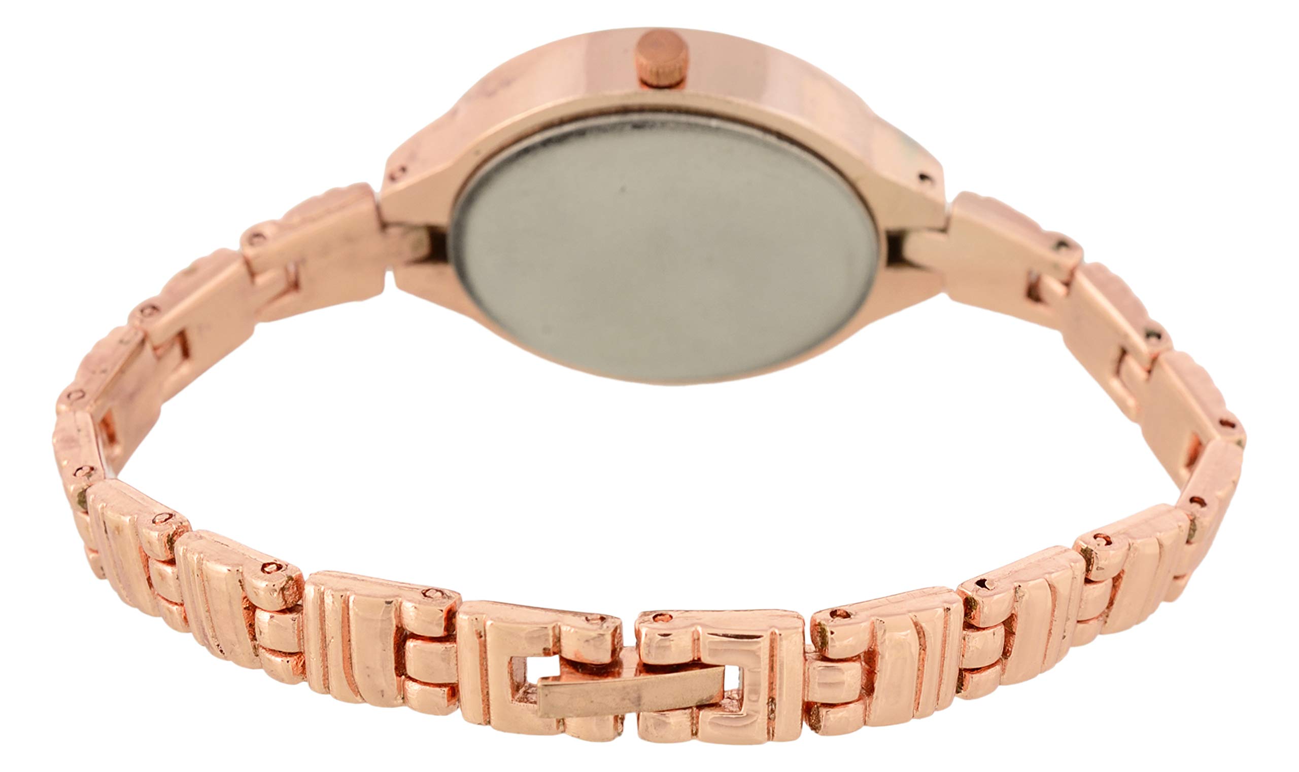 NiyatiFab Rose Gold Dial & Bracelet Watch for Women & Girls - Elegant Fashion Accessory for Parties, Work, and Everyday Wear