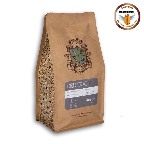 Barocco Centrale Premium Whole Coffee Beans 340g - Rich & Aromatic for Espresso, French Press & Drip Brewing at Home or Office