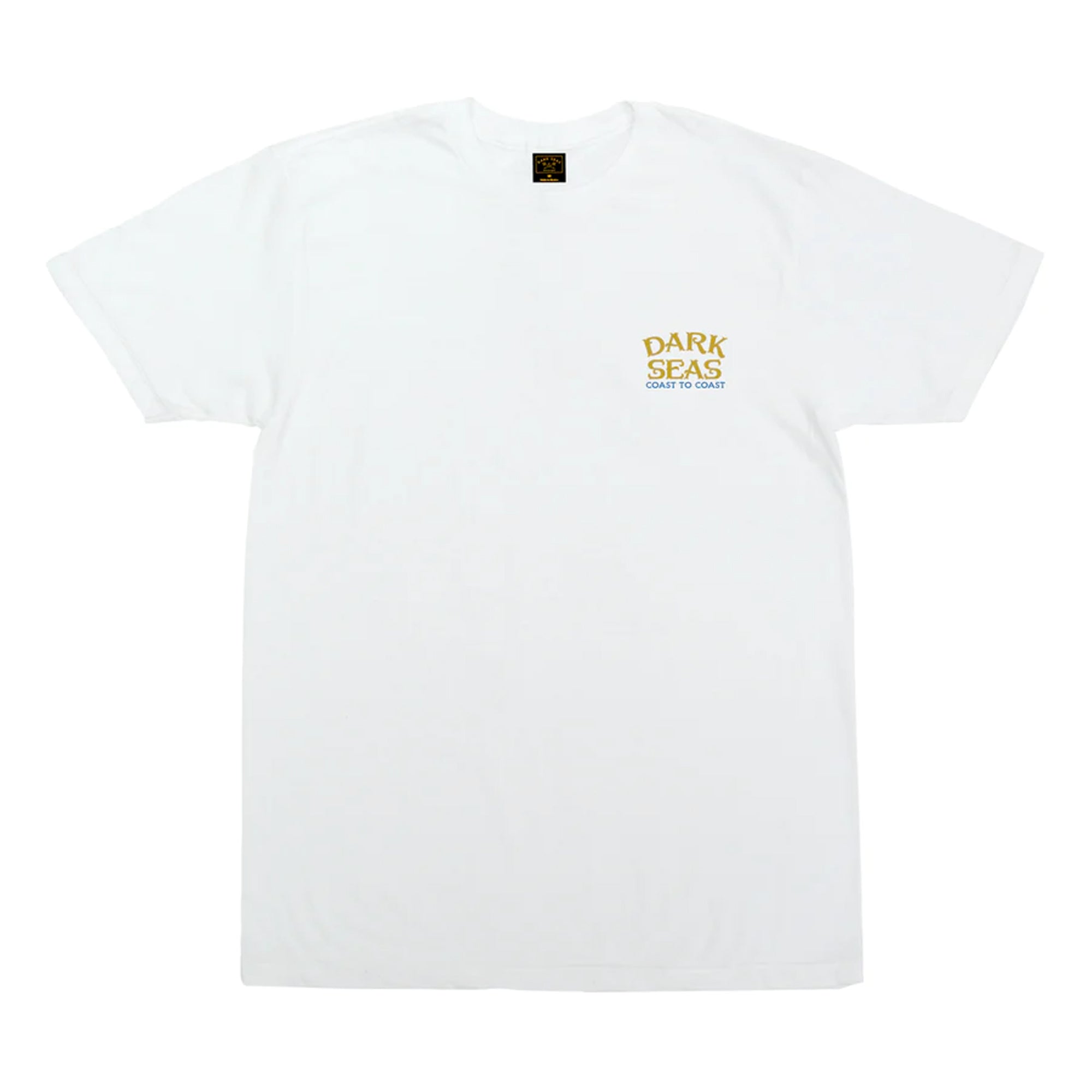 Dark Seas Go By Sea Men's Short Sleeve T-Shirt - White | Casual Summer Wear & Beach Outfit