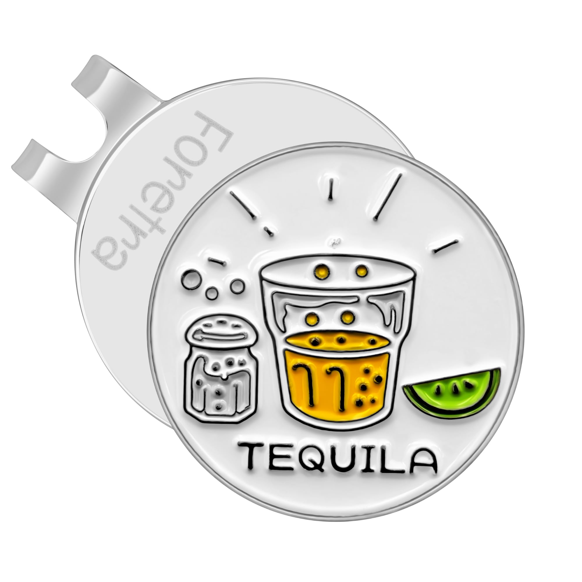 Premium Magnetic Golf Ball Marker & Hat Clip - Tequila Design Golf Accessories for Men, Women & Kids - Perfect Golf Gifts for Players & Enthusiasts - Great for Courses, Tournaments & Casual Play
