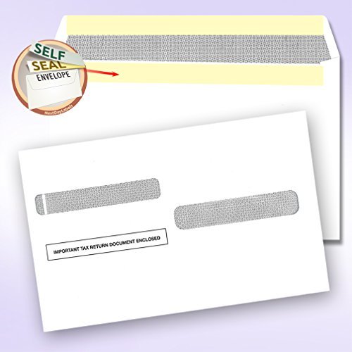 NextDayLabels - 500 Self Seal Envelopes for W-2 Forms | Mailing & Tax Documents | Secure Business & Office Use