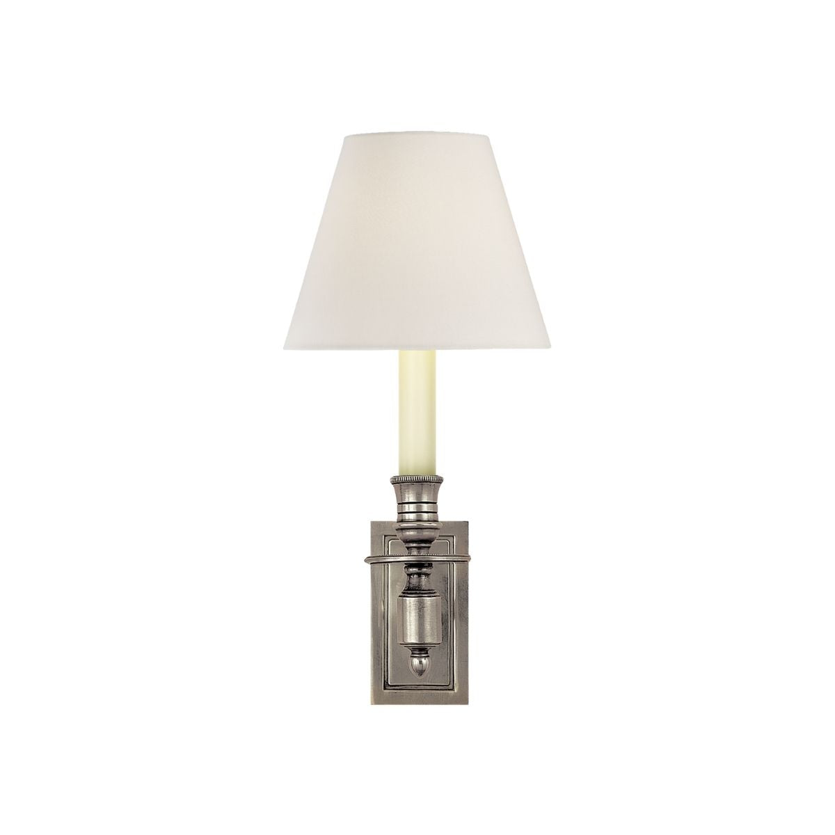 French Single Library Sconce Wall Light - Vintage Brass Reading Lamp for Bookshelves & Study Rooms | Perfect for Home Office, Bedroom Nightstand & Cozy Reading Nook