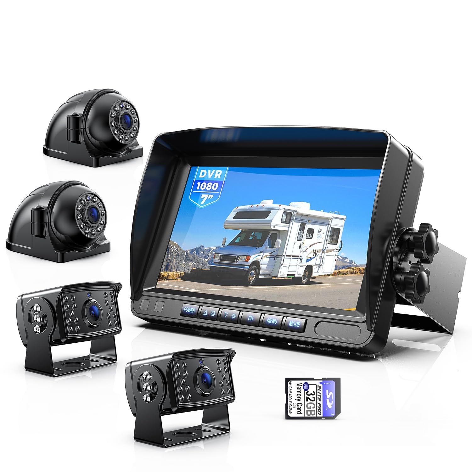 HD Backup Camera System Kit with 7