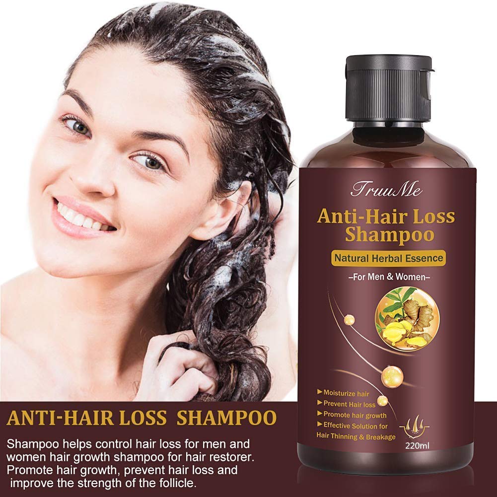 Hair Growth Shampoo for Men & Women - Anti Hair Loss, Thickening & Fast Growth Formula (220ml) | Volumizing Shampoo for Thinning Hair with Natural Ingredients | Perfect for Daily Use & Scalp Care