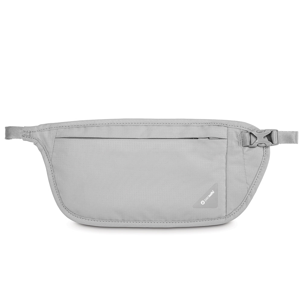 Pacsafe Coversafe V100 Anti-Theft RFID Blocking Waist Wallet - Secure Travel Money Belt for Men & Women - Perfect for Hiking, Shopping, and International Trips