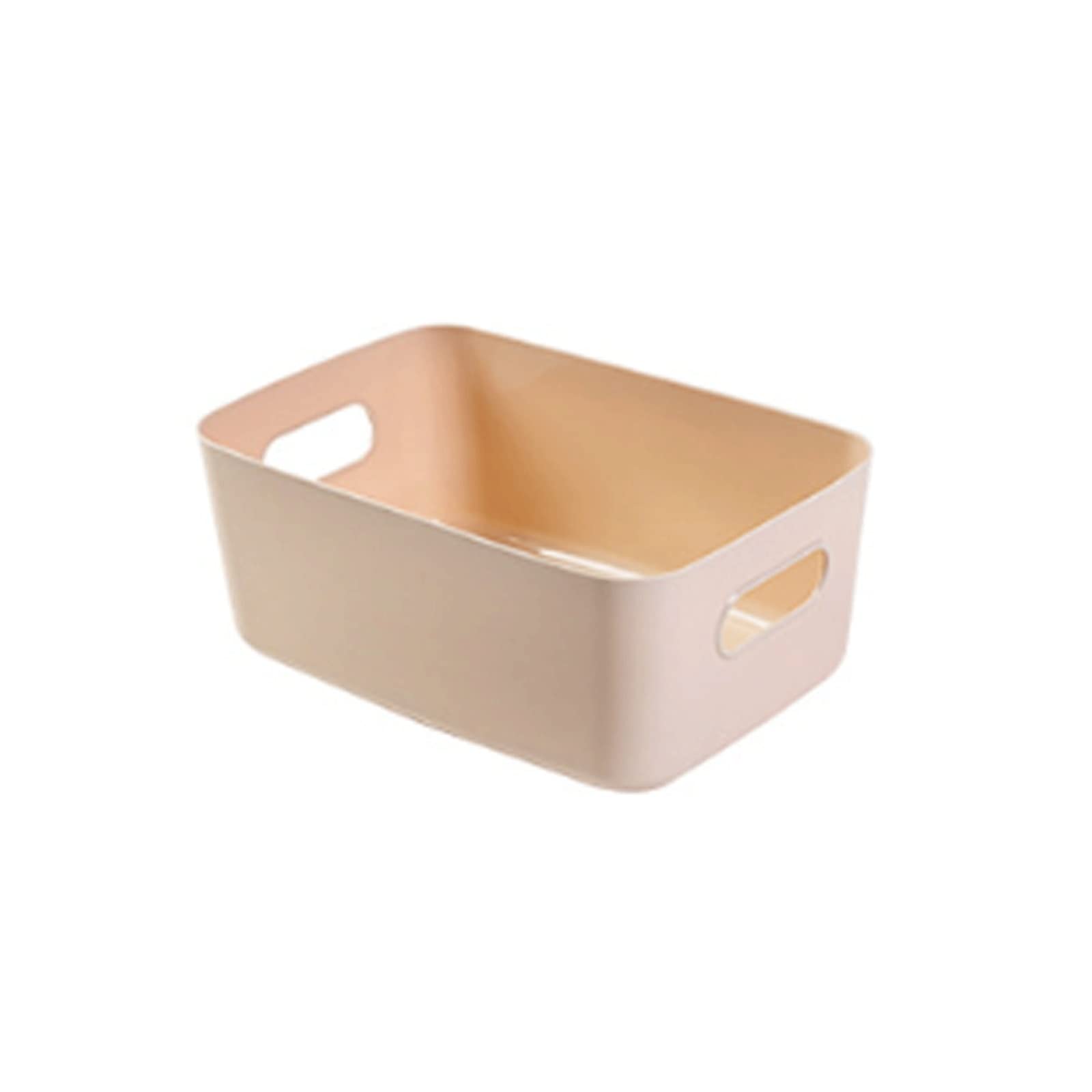 KKJJ Plastic Storage Box - Desktop Organizer for Cosmetics, Snacks & Household Items | Brown Color, Size B | Perfect for Kitchen, Bathroom & Office Organization