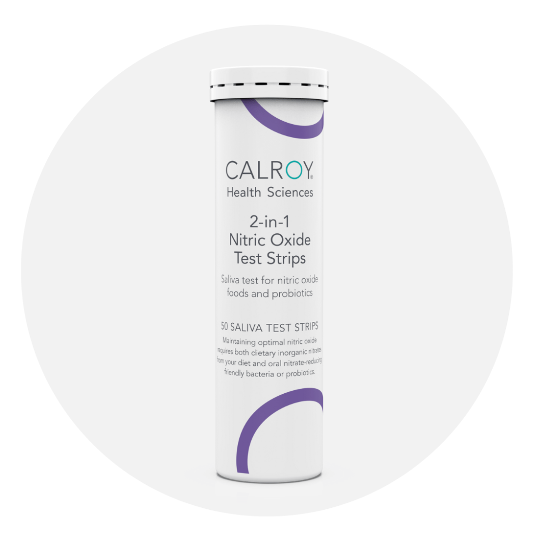 Calroy 2-in-1 Nitric Oxide Test Strips for Home Health Monitoring | Boost Heart Health & Improve Circulation | Perfect for Athletes & Wellness Enthusiasts