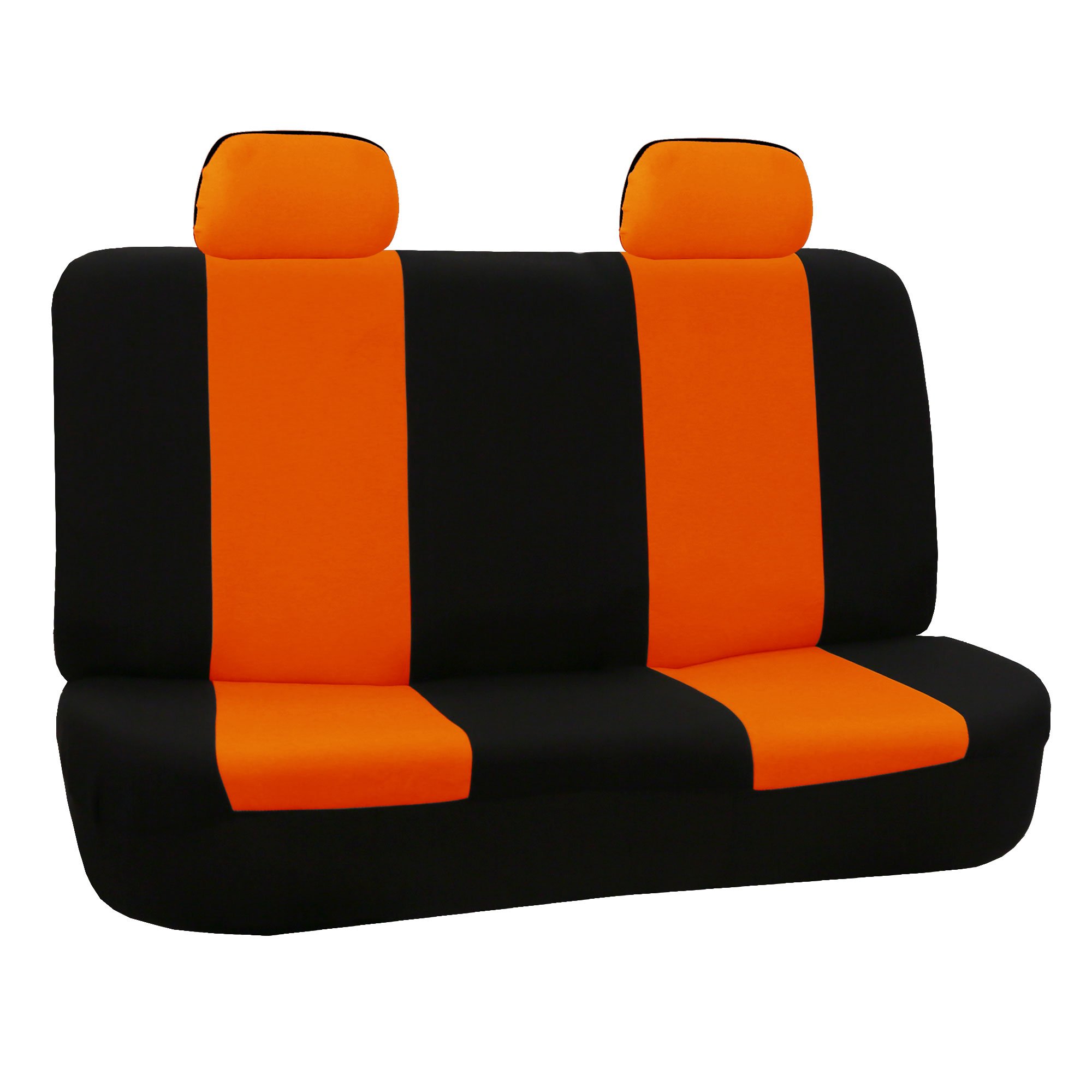 FH Group Universal Car Seat Cover for Back Seat - Durable Cloth Protector for Dogs & Kids, Fits SUV, Sedan, Van (Orange) | Perfect for Road Trips, Pet Travel & Family Protection