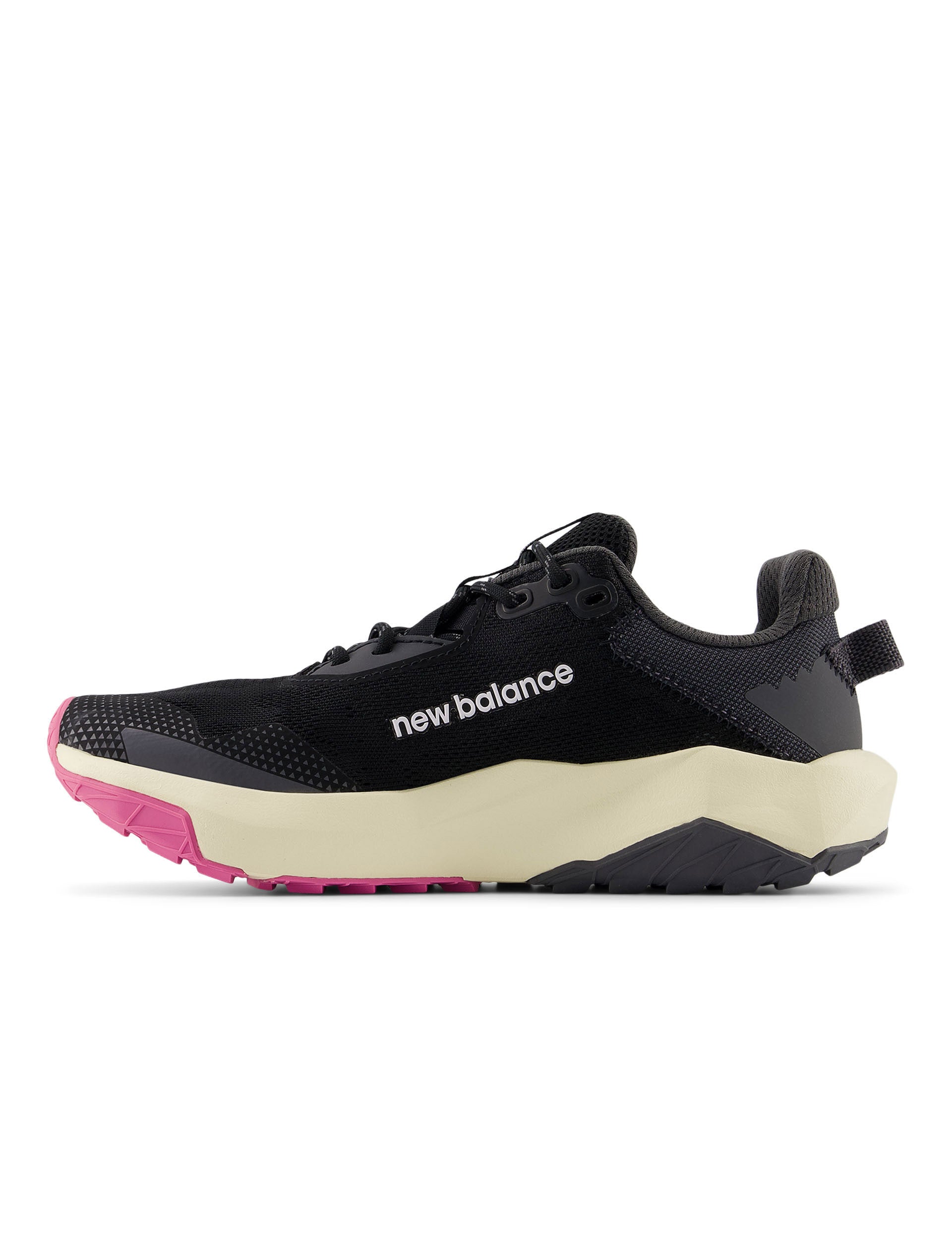 DynaSoft Nitrel v6 Running Shoes for Women - Black/Pink Granite/Angora - Lightweight Trail Running Sneakers for Hiking & Outdoor Activities