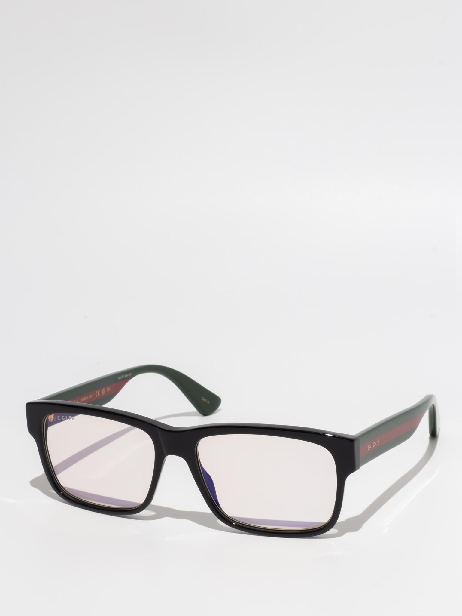 GUCCI GG0340S 011 Sunglasses - Black Green & Blue Frame with UV Protection - Stylish Luxury Shades for Women & Men | Perfect for Beach, Driving & Outdoor Fashion