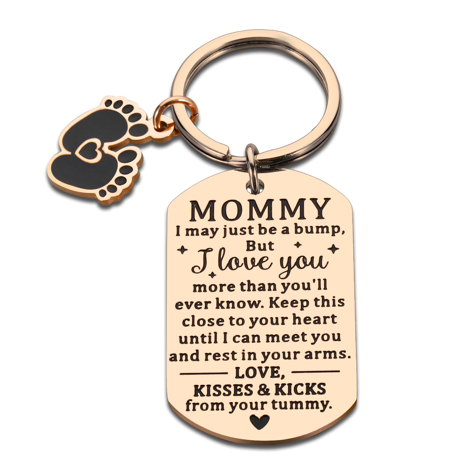 Personalized Pregnancy Keychain for Expecting Moms - Thoughtful Gift for Baby Shower, First-Time Mothers & New Moms (Mommy/Mama to Be) - Perfect for Christmas, Birthday & Special Occasions - Ideal for Nursery Decor, Baby Announcements & Pregnancy Milestones