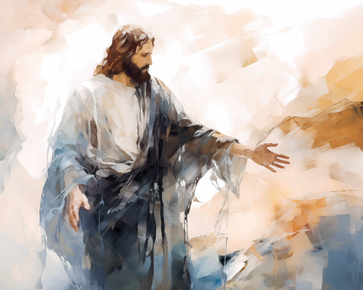 Come Unto Me By Gabriel Heaton - Inspirational Christian Wall Art for Home & Church Decor | Perfect for Living Room, Bedroom & Office