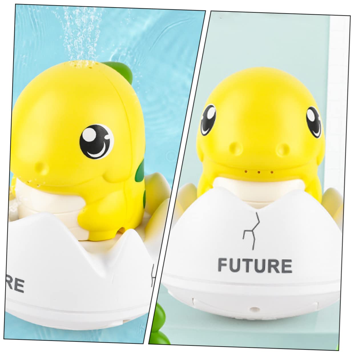 VICASKY 5pcs Dinosaur Bath Toys for Kids - Waterproof Floating Tub Toys with 1200mAh Battery - Fun Bathtime & Pool Playtime for Toddlers & Children