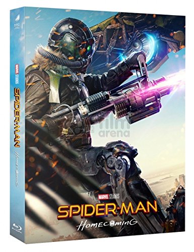 Spider-Man Homecoming 3D & 2D Blu-ray Steelbook - FilmArena Exclusive Edition #1 with Full Slip & Lenticular Magnet (Region Free) - Perfect for Marvel Collectors & Home Theater Enthusiasts