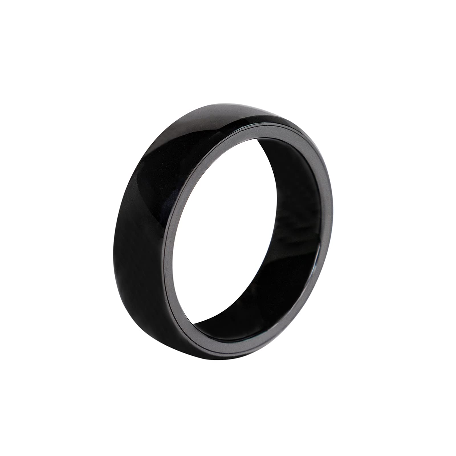 RFID NFC Black Ceramic Ring Key for Tesla Model 3 - Key Fob & Key Card Replacement - Secure Keyless Entry Accessory (19mm) - Perfect for Hands-Free Door Unlocking & Driving Convenience