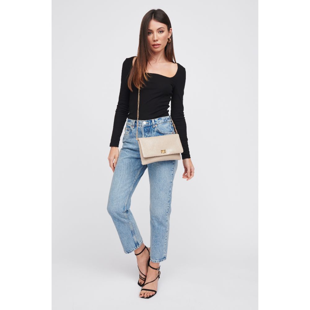 Rykard Crocodile Leather Clutch Purse for Women - Stylish & Elegant Handbag for Evening Parties, Weddings, and Special Occasions