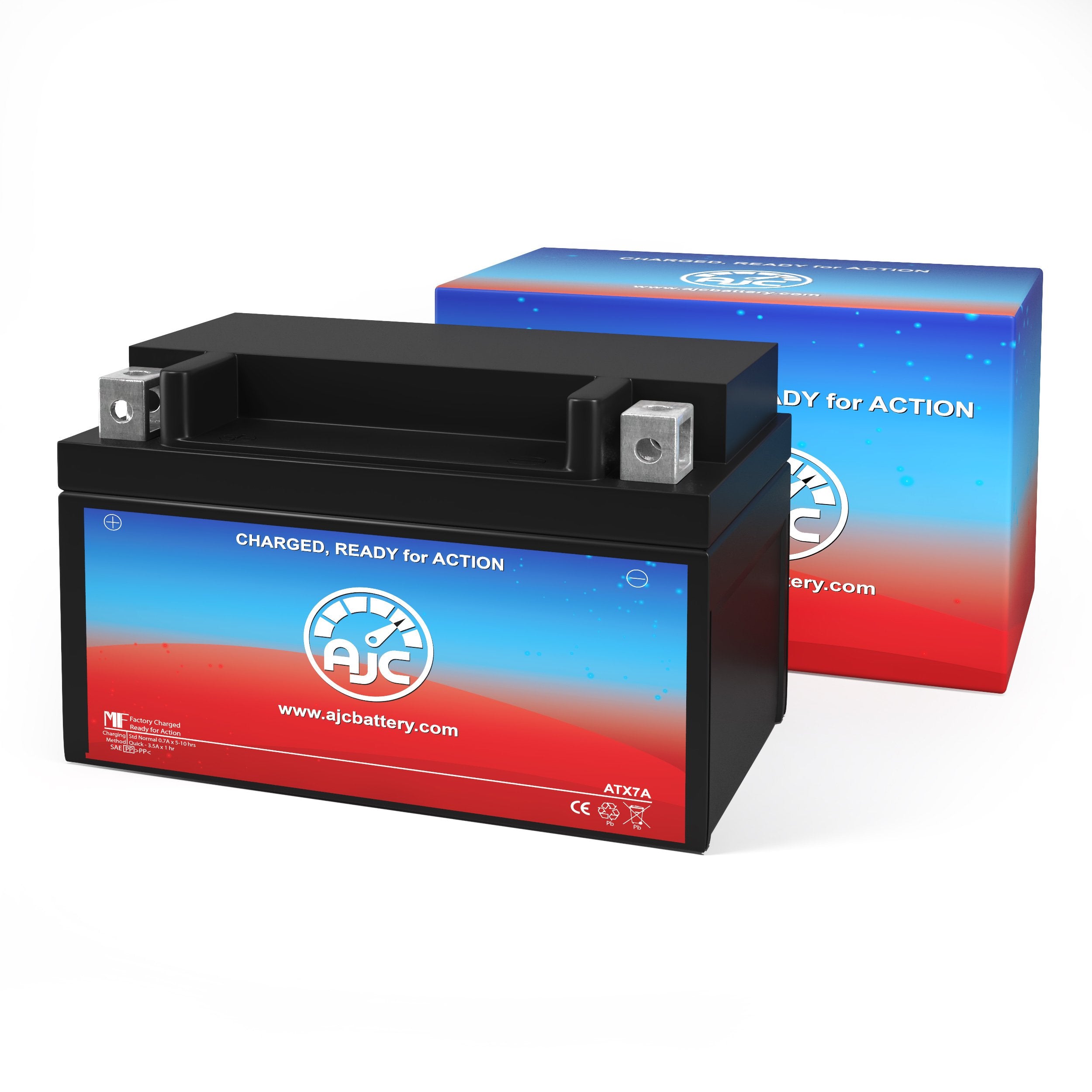 AJC Battery Replacement for Adventure Power UTX7A - High Performance Powersports Battery for ATV, Motorcycle & UTV - Perfect for Off-Road Adventures & Outdoor Riding