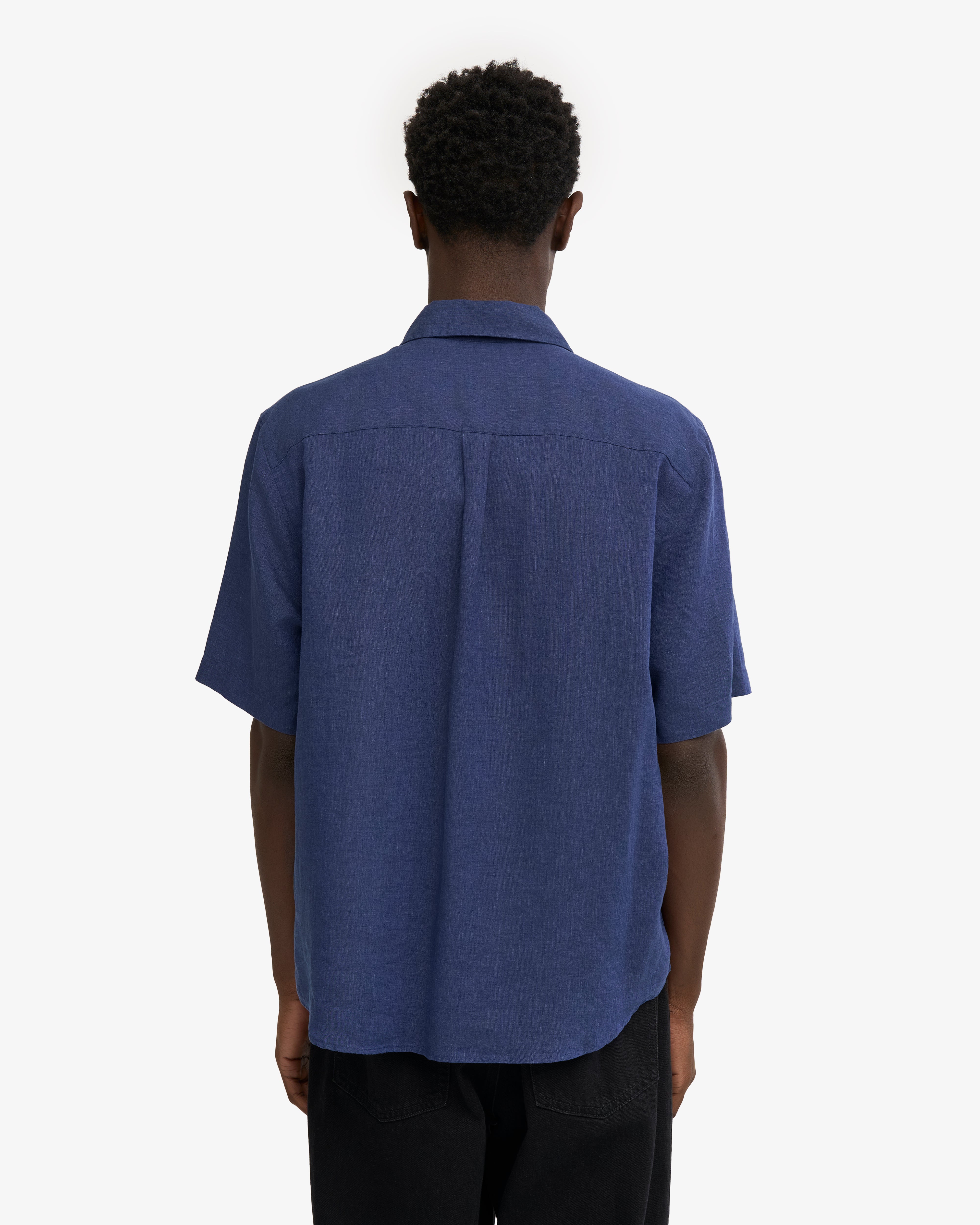Premium Linen Short Sleeve Shirt for Men - Emerald Green | Breathable Summer Casual Wear for Outdoor Activities & Beach Vacations