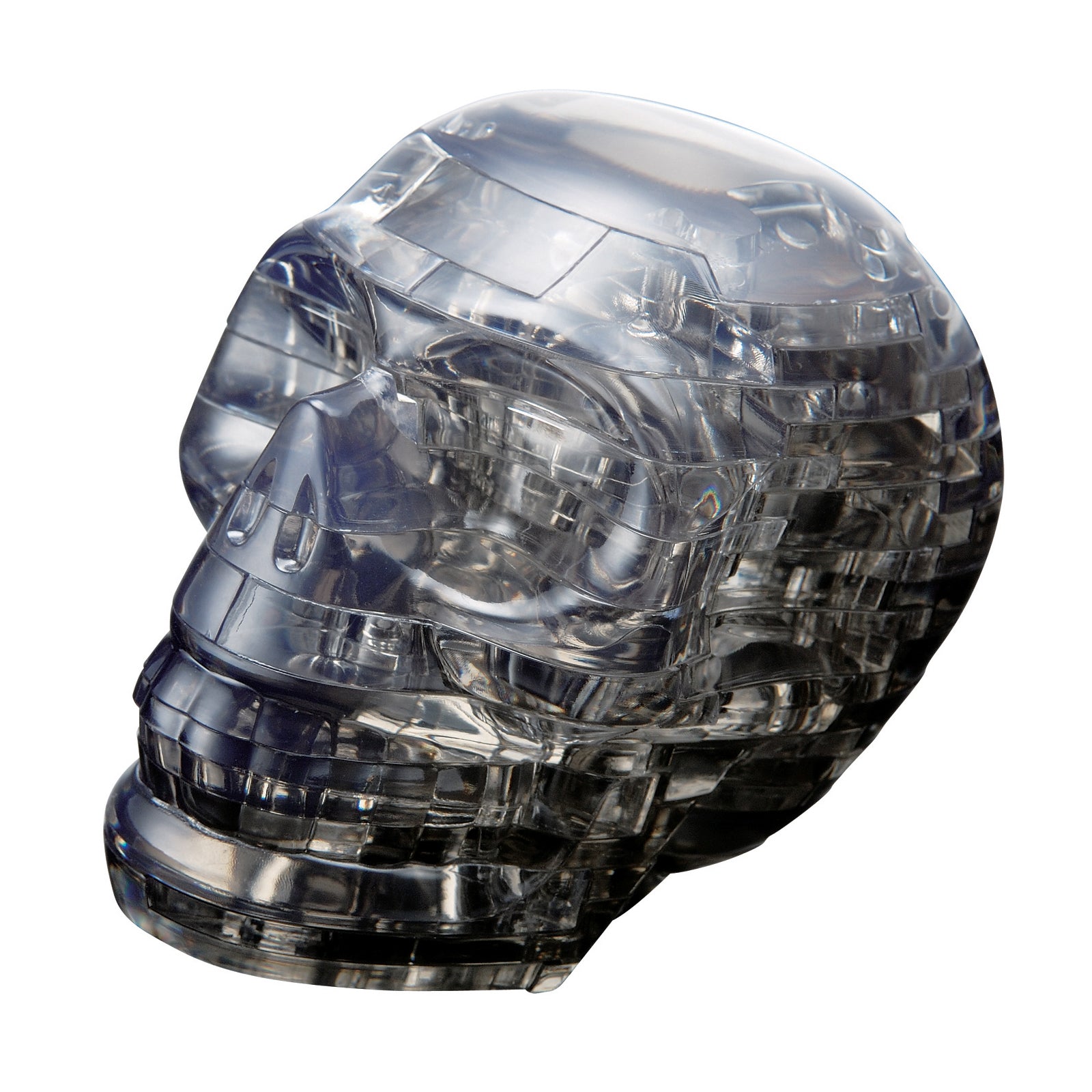 BePuzzled Black Skull 3D Crystal Puzzle - 48 Piece Brain Teaser for Adults & Teens | Perfect for Stress Relief, Family Game Night & STEM Learning