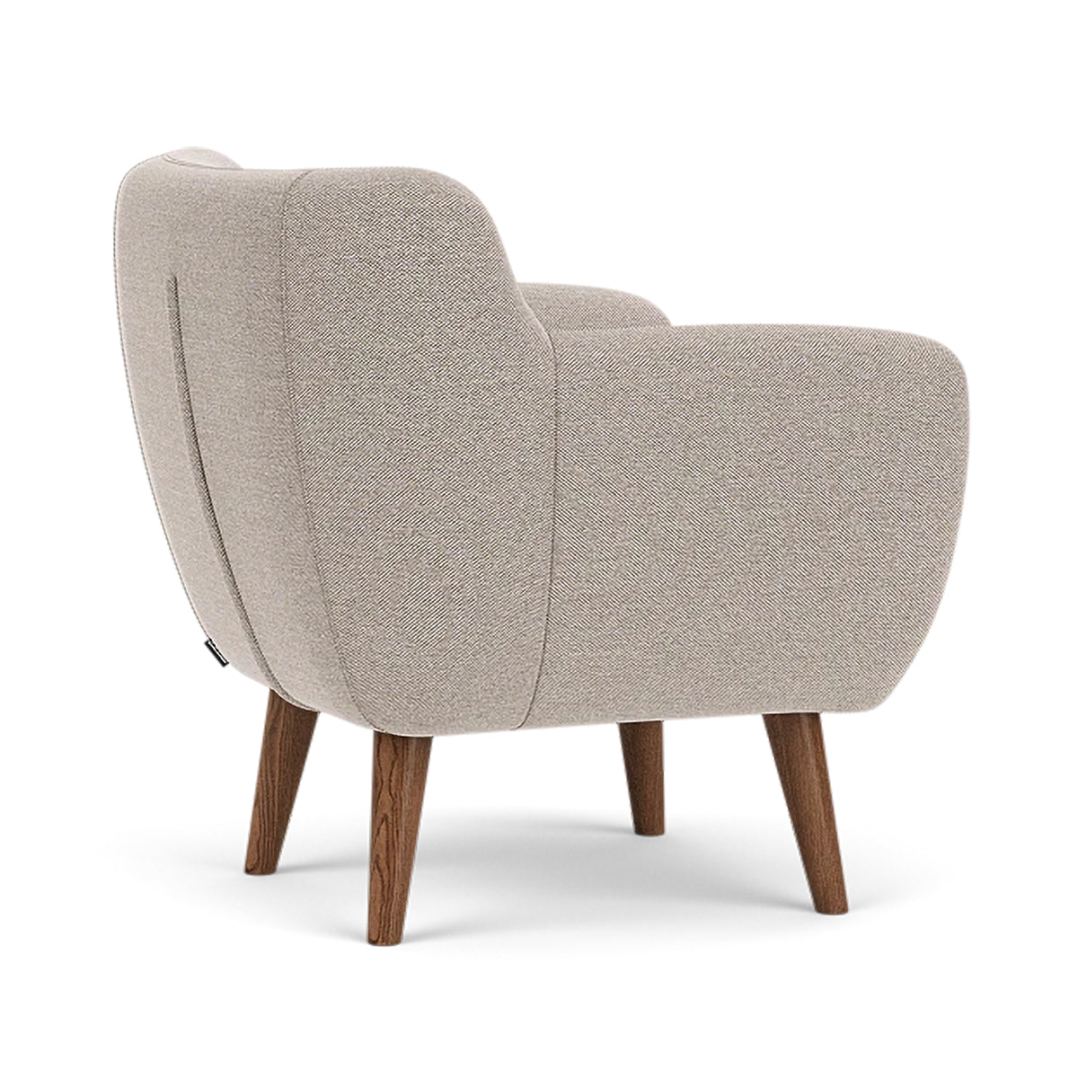 Anne Fabric Armchair - Modern Upholstered Accent Chair for Living Room, Bedroom & Office - Comfortable Lounge Chair with Sturdy Wooden Legs (Perfect for Reading, Relaxing & Home Decor)