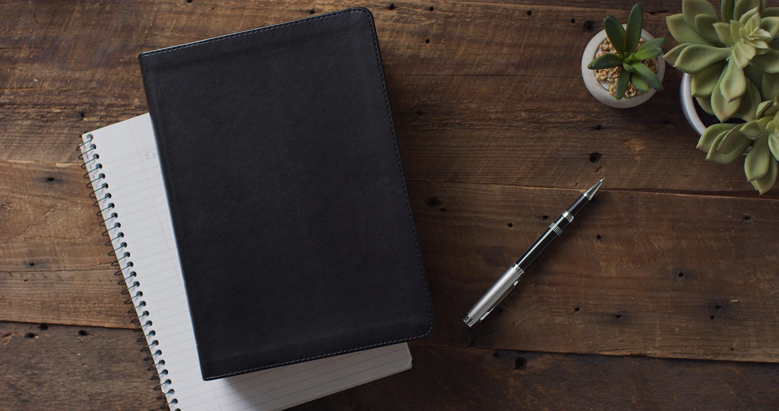 ESV Study Bible Large Print - Genuine Leather Black Cover - Premium Bible for Church, Bible Study & Personal Devotion - Ideal Gift for Christians & Pastors