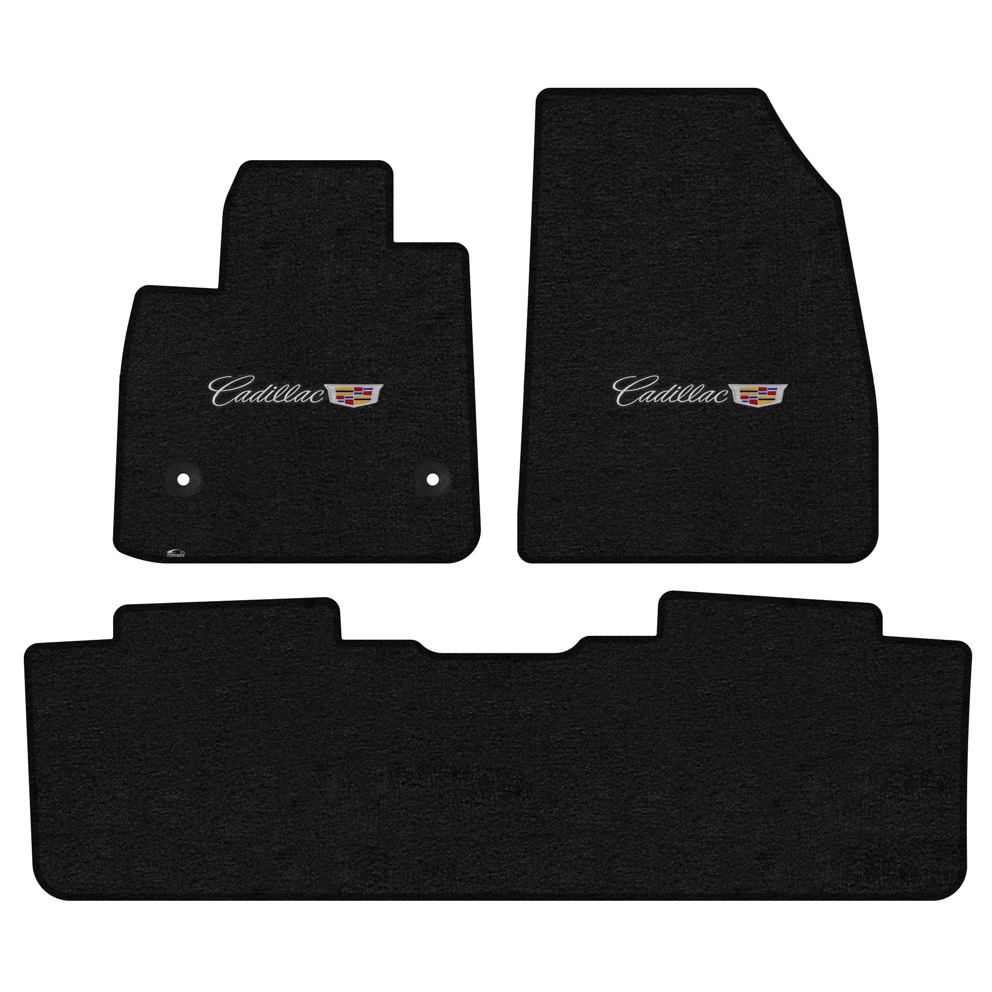 Premium Custom-Fit Carpet Floor Mats for Cadillac XT5 2017-2023 - Luxury Car Floor Liners with Cadillac Logo (3-Piece Set, Charcoal) | Perfect for All-Weather Protection & Enhanced Interior Style