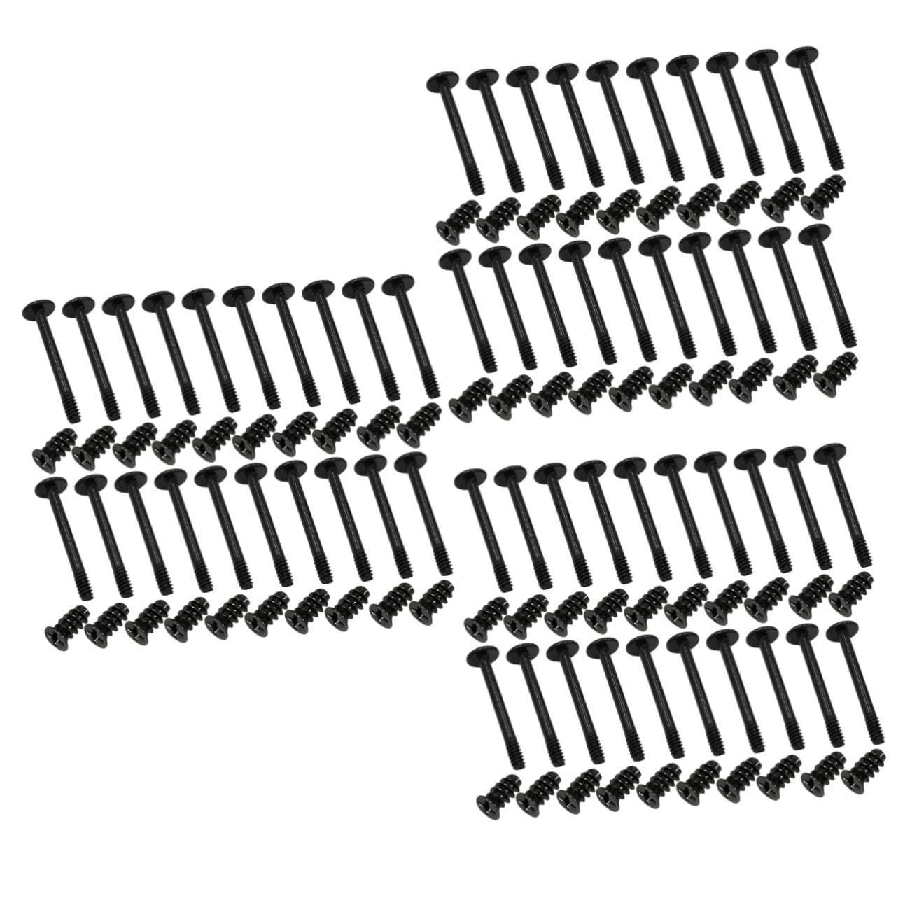Uonlytech 3 Sets Computer Case Fan Screws Kit - Long & Short Chassis Fan Mounting Screws Assortment for PC Build, Cooling System, and DIY Computer Upgrades