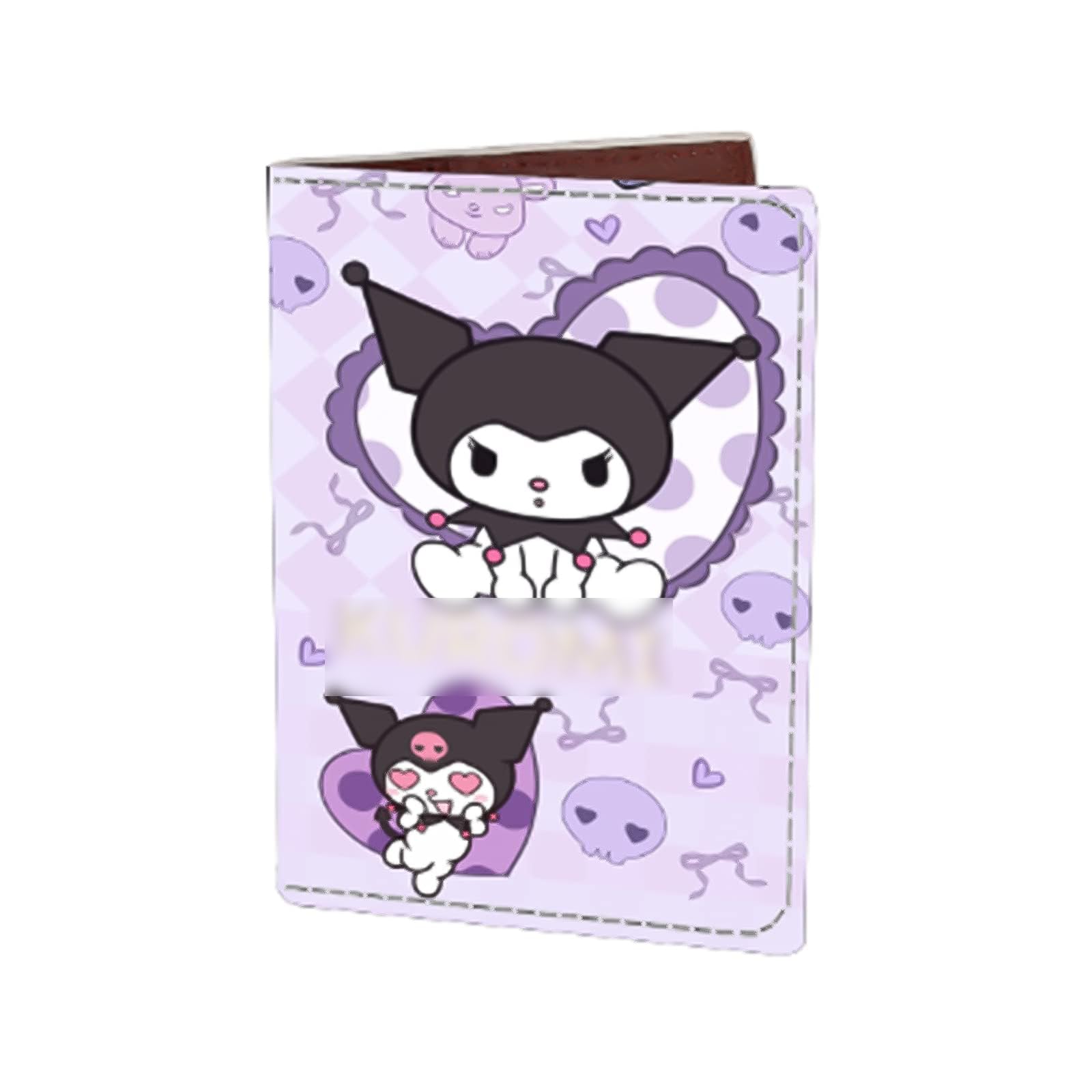 Cute Cartoon Leather Passport Holder for Women - Travel Wallet for Girls (PS-KM) - Perfect for Airports & Vacations