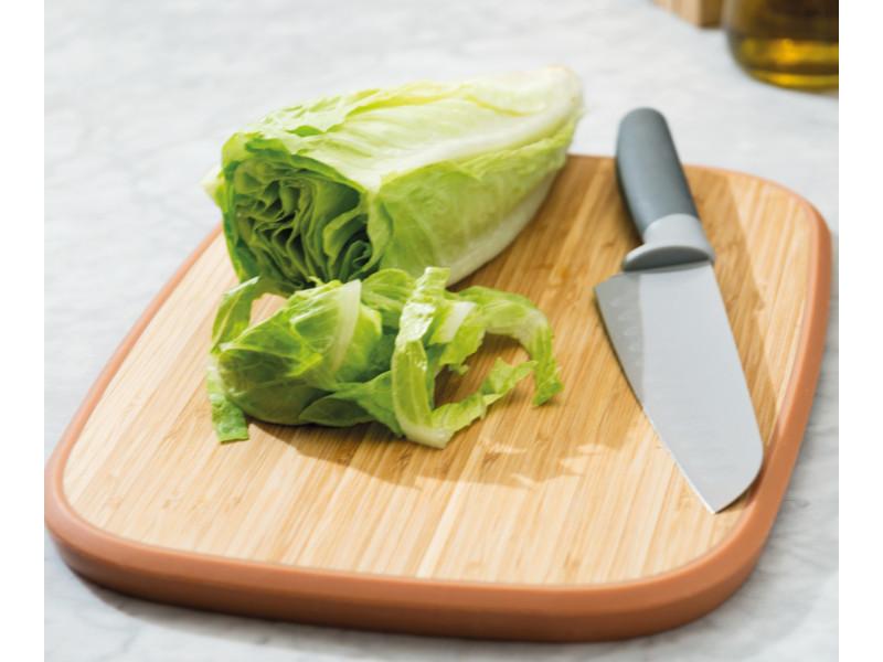 BergHOFF Leo 14.5 Inch Bamboo Cutting Board with Non-Slip Feet - Natural Pink Wooden Chopping Board for Kitchen, Meat, Vegetables & Fruits - Perfect for Home Cooking, Meal Prep & Gift Giving