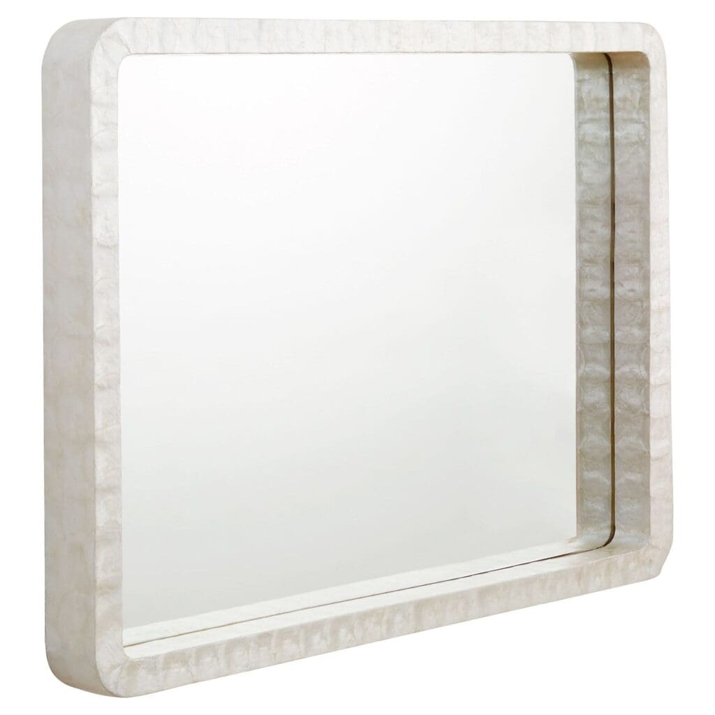 Cyan Design 11572 Triton Mirror - White Wall Mirror for Bathroom, Bedroom & Living Room Decor | Elegant & Modern Home Accent