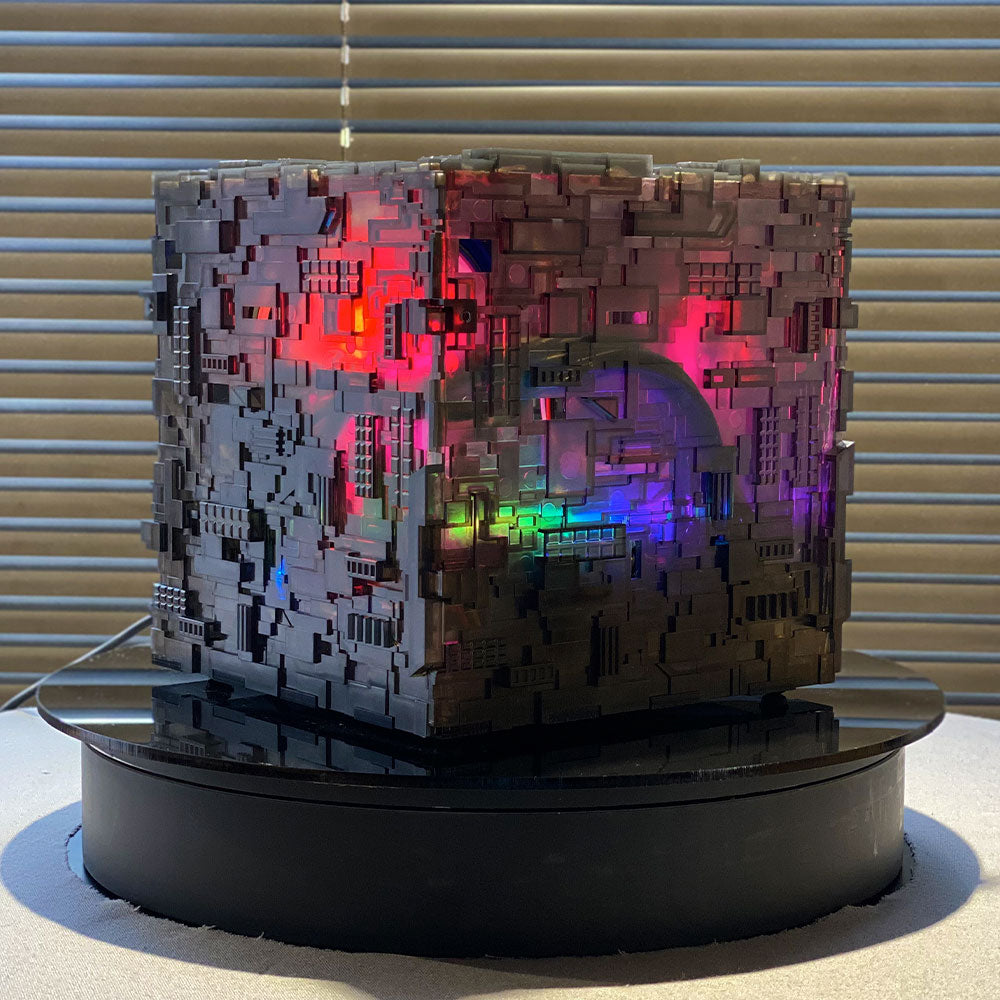 Star Trek Borg Micro Cube MK II Collectible - Official Replica for Sci-Fi Fans - Perfect for Display, Gifts, and Star Trek Memorabilia Collections