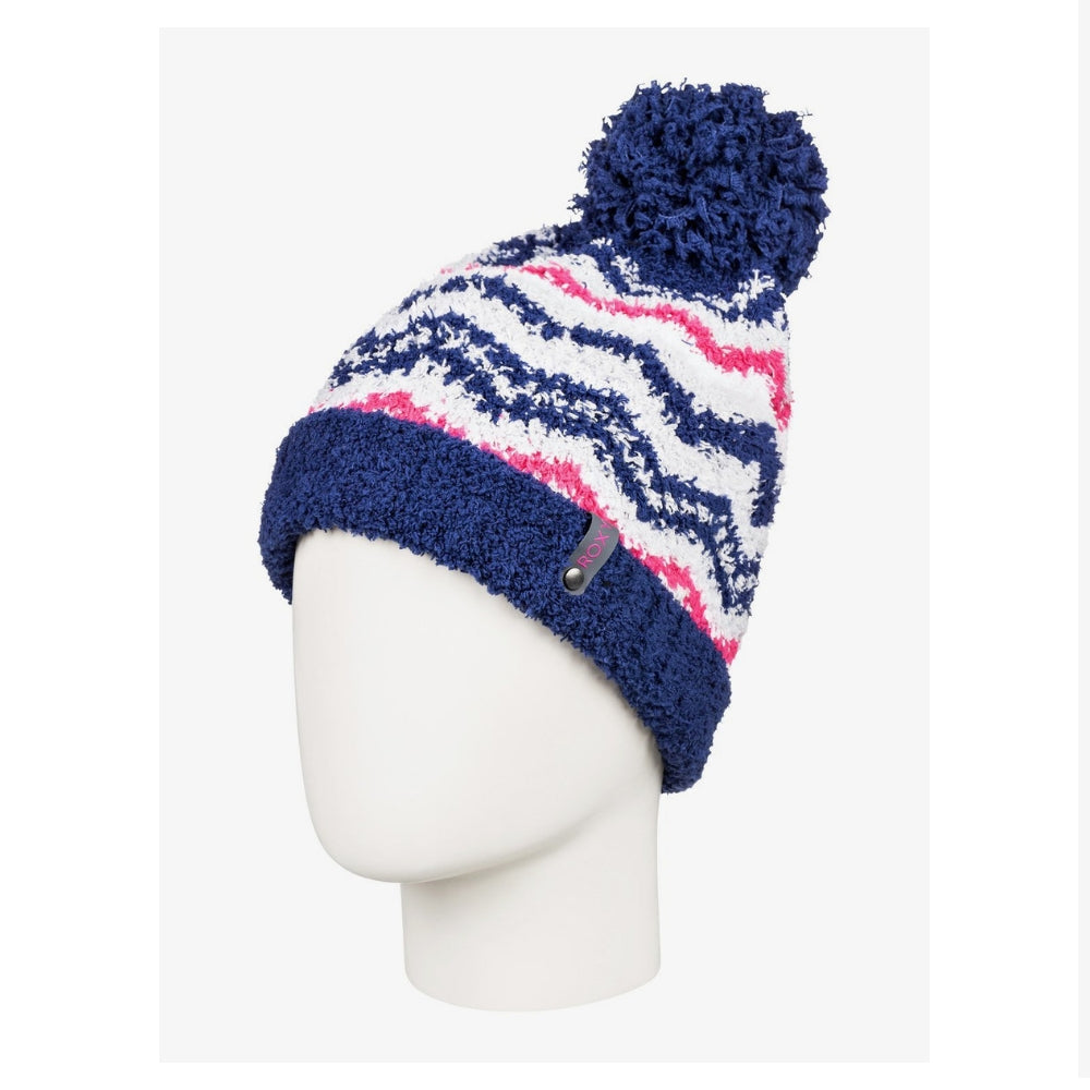 Roxy Ivalo Ski Beanie - Warm Winter Knit Hat for Women & Men - Medieval Blue - Perfect for Skiing, Snowboarding & Outdoor Activities