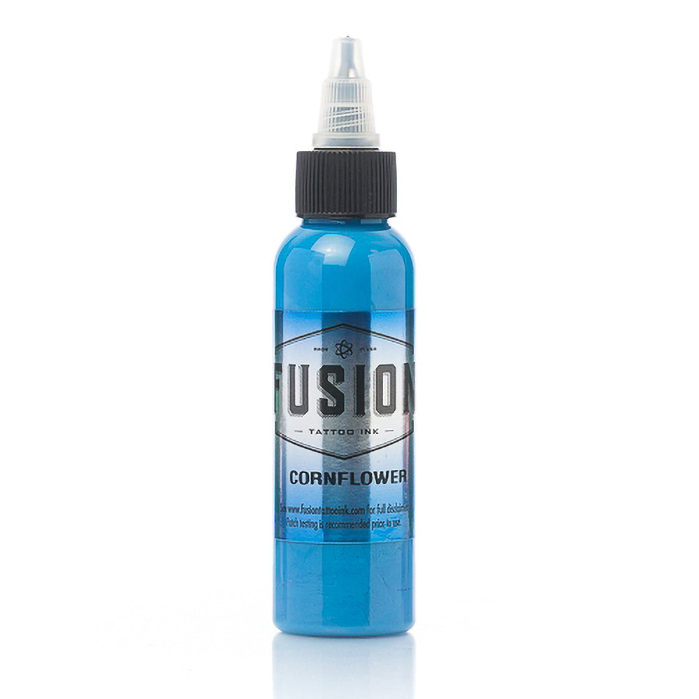 Premium Cornflower Blue Tattoo Ink - Professional Fusion Formula - Choose Your Size (1oz, 4oz, 8oz) - Perfect for Tattoo Artists & Body Art Enthusiasts