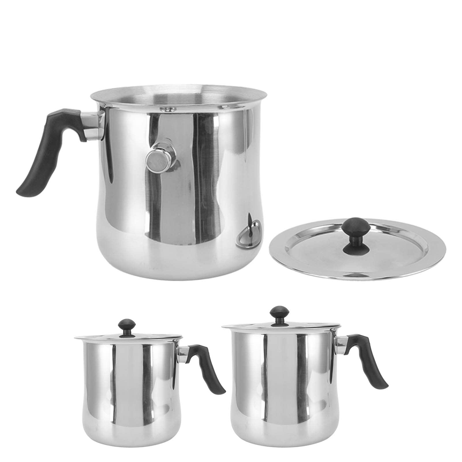 Premium 304 Stainless Steel Bee Wax Melting Pot for Candle Making - 2.5L Capacity with Heat-Resistant Handle & Lid - Beekeeping & DIY Candle Supplies (Perfect for Home Crafting, Soap Making & Wax Melting Projects)