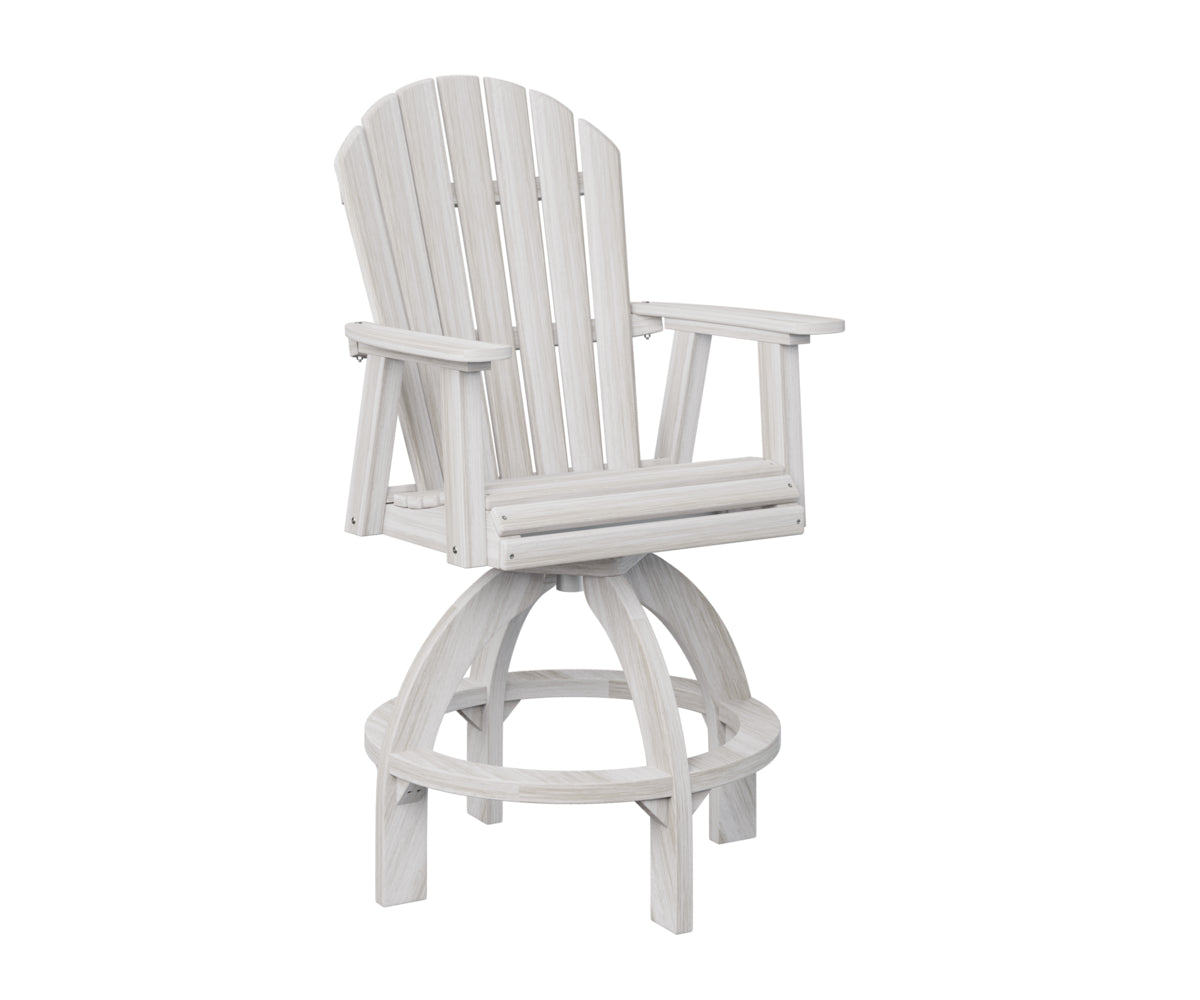 Berlin Gardens Comfo Back Swivel Bar Chair - Adjustable Height Counter Stool for Kitchen Island, Breakfast Nook & Home Bar - Comfortable Swivel Seat with Back Support
