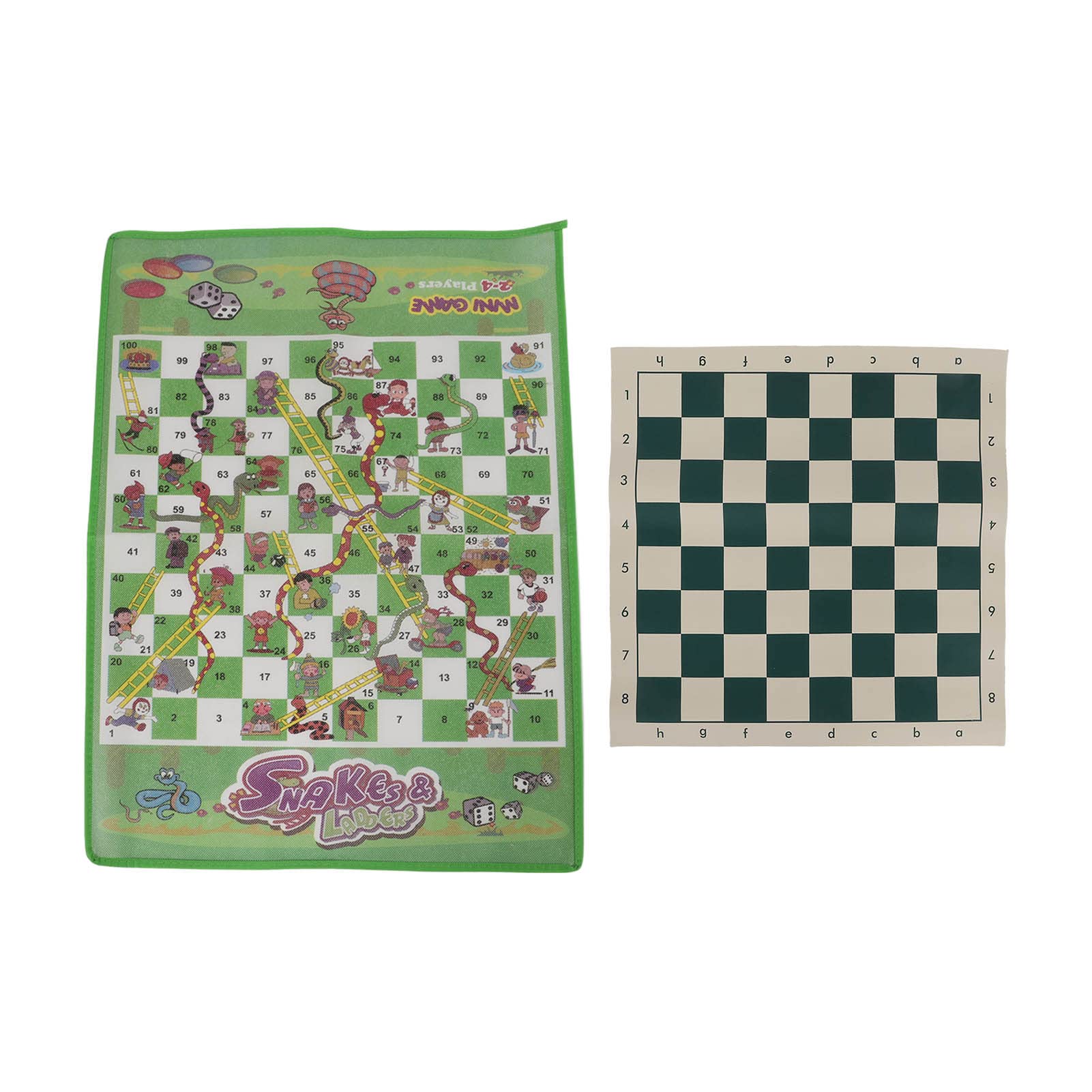 Portable Checkers and Chess Game Set - Anti-Falling Design for Indoor & Outdoor Family Fun - Perfect for Picnics, Camping, and Game Nights