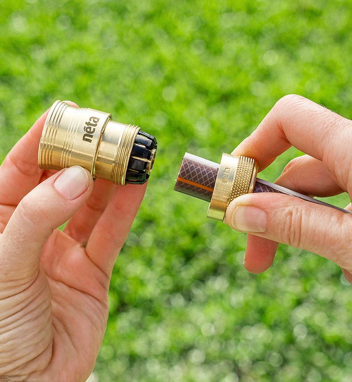 12mm Brass EZ Hose Connector - Quick Connect Fitting for Garden, RV & Home Plumbing - Durable Water Pipe Coupling for Easy Installation & Leak-Free Connection