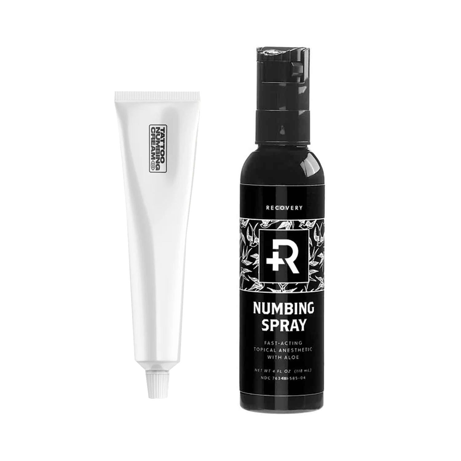 Tattoo Numbing Cream XL & Numbing Spray Bundle - Professional Pain Relief for Tattoos, Waxing & Piercing - Long Lasting Numbing Solution for Tattoo Artists & Clients